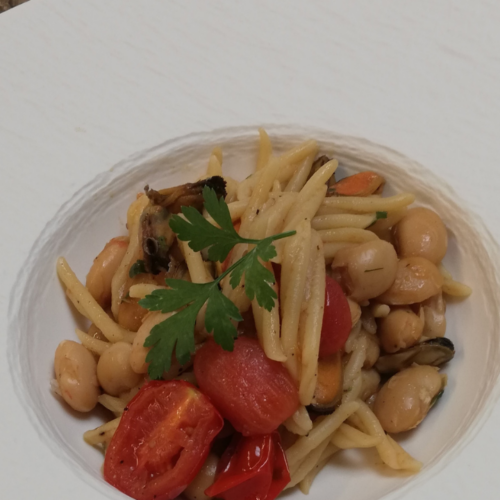 Fileja cozze e fagioli